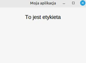 Etykieta Tkinter