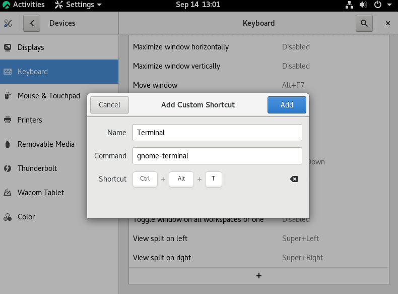 Terminal Shortcut