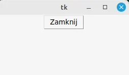 Przycisk zamykający aplikację