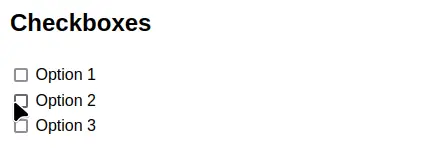 Checkbox Options