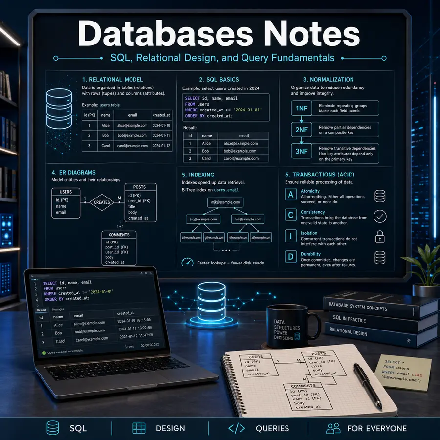 Database Notes project preview